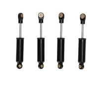 Emoshayoga 4PCS High Performance RC Car Shock Absorbers with Internal Spring for 1/18 Scale Crawler Cars Black Aluminum 59mm