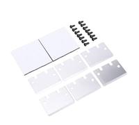 Emoshayoga 6 Pcs 3D Printer Scraper Blade Set with Magnetic Stickers for Build Plate Cleaning Made of Durable SK5 Steel