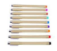 Emoshayoga 9 Pcs Micro Pen Set Colored Fineliner Pens for Smooth Drawing and Sketching for Artists and Designers