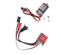 Emoshayoga Brushed Miniature RC Motor ESC Set with Efficient Cooling for DIY RC Car Boat Upgrade Parts (70T)
