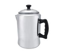Emoshayoga Classic Aluminum Coffee Maker Pot with Lid Easy to, Mirror Finish Perfect for Home Use
