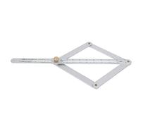 Emoshayoga Corner Angle Finder, Aluminum Alloy Adjustable Protractor Tool with Sliding Ruler for Brick Tile Wood Measurement, 380mm Size