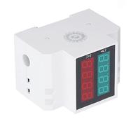 Emoshayoga Din Rail Mounted Over Under Voltage Protector 80-300V With Auto Recovery for Electrical Appliances 0.1-99.9A LED Display