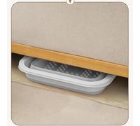Emoshayoga Foldable Foot Bath Basin Silicone Large Capacity for Home Travel Foot Soaking Tub 1 Piece (Gray)