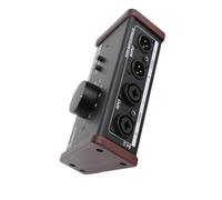 Emoshayoga Passive Monitor Controller Large Control Knob Mute Function 2 XLR Combo Inputs 3.5mm Stereo Input for Professional Studios