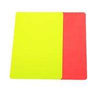 Emoshayoga Premium Red and Yellow Card Kit for Soccer Referees, Tough PVC Material, 1 Set Red and Yellow Card, 4.3x3.1inch Size, for Soccer Matches