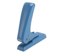 Emoshayoga Single Hole Puncher Ergonomic and Sturdy Paper Punching Tool for Crafting Cardboard Leather 1 Unit (Blue)