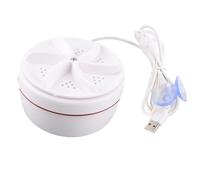 Emoshayoga Small Ultrasonic Turbine Washing Machine 27W Portable 6kg Capacity for Students Automatic Power Off