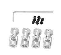 Emoshayoga Universal Joint, 11mm OD Plated Iron Steering Shaft Connector