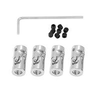 Emoshayoga Universal Joint, 11mm OD Plated Iron Steering Shaft Connector