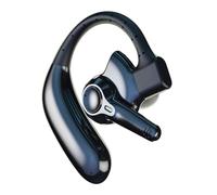 emotal Dual-Mic AI Noise Cancelling Bluetooth Headset for Cell Phones, 10 Days Standby 30Hrs HD Talktime Bluetooth Earpiece IPX6 Waterproof Ultralight for Driving/Truckers/Business, Black