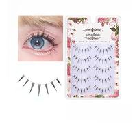 Emotao Japanese Style False Eyelashes Makeup Manga Eyelashes Cosplay Anime Eyelashes Doll Eye Natural 5 Pairs Asian False Eyelashes Pack Look Like Individual (M9-01))