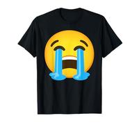 Emoticon loud crying face tears sobbing T-Shirt