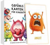 Emotion Cards for Children, 32 Emotion Monsters with Explanatory Texts - For Nursery & Primary School for Self-Regulation and for a Good Feeling