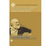 Emotion-Focused Therapy For Depression - Series Ii Specific Treatments For Specific Populations (Dvd) (4310798) (Specific Treatments for Specific Populations APA Psychotherapy Video Series)