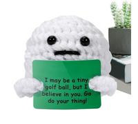 Emotion Support Crochet - 5cm Positive Support Crochet | Inspirational Support Crochet Golf Ball Crochet Positive | Motivational Crochet Emotional Support For Office Dorm School Christmas Valentines