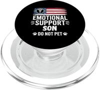 Emotion Support Son Do Not Pet Funny Humor Men PopSockets PopGrip for MagSafe
