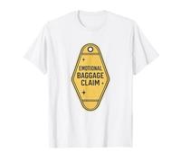Emotional Baggage Claim | Retro Vintage Motel Key Tag T-Shirt