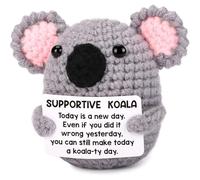 Emotional Cheer Up Support Christmas Birthday Gifts for Women Men, Stocking Stuffers White Elephant Baskets Gifts for Teen, Get Well Soon Sympathy Gift for Coworker Friend Handmade Crochet Koala