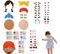 Emotional Intelligence Kit - Portable Mood Board, Washable Sensory Facial Expression Tool with Double Sided Pieces, Interactive Empathy Trainer, Ideal for Travel Car or Workplace