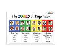Emotional Management Zones Of Regulation Educational Poster 4 Canvas Poster Bedroom Decor Sports Landscape Office Room Decor Gift Unframe-style 12x18inch(30x45cm)