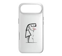 Emotional Minimal Line Art Woman With Flower Case for iPhone Air