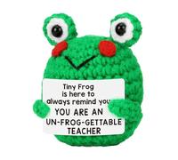 Emotional Positive Frog Crochet Crochet Cute Frog Emotional Positive Frog Cushioned Socks Inspirational Collectible