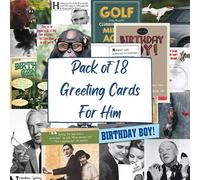 Emotional Rescue 18 Multi-pack Birthday Cards For Him, Funny Birthday Cards, 18 Individual Funny Birthday Cards, Funny Birthday Cards Multi-pack, Multi-ForHim