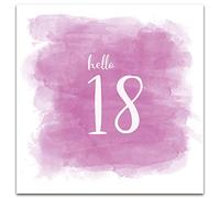 Emotional Rescue 18th Birthday Card for Her, Happy 18th Birthday Card Girl, Hello 18", Pink