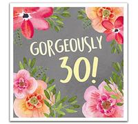 30th Birthday Card For Her, Happy 30th Birthday Card Female, Women 30th Birthday Card, Gorgeously 30 Birthday Card, Multi,ZQWF10074