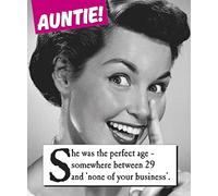 Funny Auntie Birthday Cards - Happy Aunt Birthday - 6 Cards