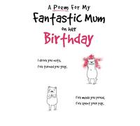 Emotional Rescue Birthday Card for a Fantastic Mum, Cartoon characters with Whimsical Poem Z-fold card
