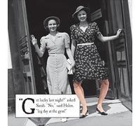 Emotional Rescue Birthday Card for Friend, Humorous Birthday Card for Her, Get Lucky Last Night?, Black & White