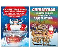 Emotional Rescue Christmas Cards Multi-pack, 10 Funny & Rude Christmas Cards, 2 Different Designs, Assortment