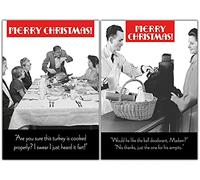Christmas Cards Multi-Pack, 10 Funny Multi-Pack Christmas Cards, 2 Different Designs Emotional Rescue Multi One Size