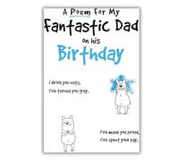 Emotional Rescue, Dad Birthday Card, a Poem for My Fantastic Dad!!!