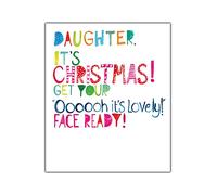 Emotional Rescue Daughter Christmas Card, Funny Christmas Card Daughter, Xmas Card For Daughter, Daughter Christmas Card For Her Funny, Christmas Card Daughter, Multi, XFW2290