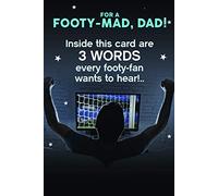 Emotional Rescue Father's Day Card For A Footy-Mad Dad, Humorous Father's Day Card, Multi-Coloured