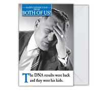 Emotional Rescue Father's Day Card From Both Of Us, Humorous Father's Day Card, Multi-Coloured