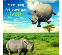 Emotional Rescue,Father's Day Greeting Card for Dad, Multi-Coloured