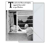 Emotional Rescue Funny Birthday Card, Birthday Card Funny, Windows, Greetings Cards,Multi,170 x 120 mm