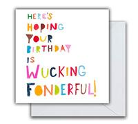 Emotional Rescue Funny Birthday Card, Humorous Card For Birthday, Birthday Card, Wucking Fonderful! Rainbow Greetings Card for Him, For Her, For Them