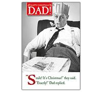 Emotional Rescue Funny Christmas Card for Dad | Smile, It's Christmas!