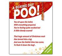 Emotional Rescue Funny Christmas Card for Friends | Boxing Day Poo! | Face Ache | 18.4 x 15.4 cm | FSC Certified Paper | Recyclable | Made in the UK