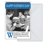 Emotional Rescue Funny Father's Day Card For Dad, Dad Humorous Fathers Day Card, Multi-Coloured