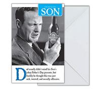 Emotional Rescue Funny Father's Day Card From Son, Dad from Son Father's Day Card, Multi-Coloured