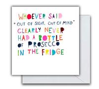 Emotional Rescue Funny Prosecco Birthday Card, Birthday Card For Him/Her/Them, Funny Birthday Card, It's in the Fridge Birthday Card,Multi,163mmx163mm
