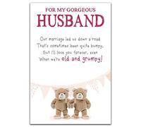 Emotional Rescue Grumpy Father's Day Card for Husband, suitable for Husband at Christmas, Valentines, Birthdays and Anniversary, Multi-Coloured
