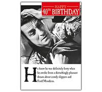 Emotional Rescue - 'Happy 40th Birthday' - Humorous Birthday Card