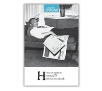 Emotional Rescue Husband Birthday Card for Him, Greetings Card, Black, White, Green, 158 x 235mm